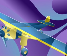 toy plane background vector