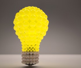 3D lightbulb illustration with idea template vector 16