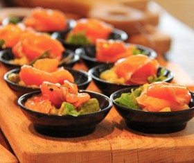 A buffet on the board Stock Photo