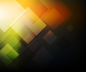 Abstract square with colored background vector