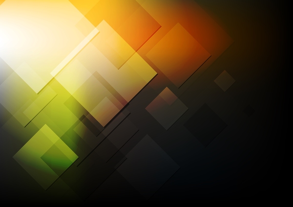 Abstract square with colored background vector