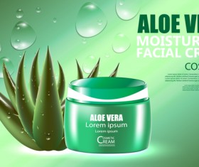 Aloe Cosmetics background vector 02 free download