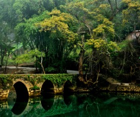 Ancient bridge Stock Photo