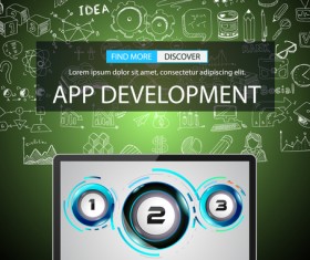 App develppment infographic vectors 02