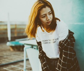 Asian young woman Stock Photo