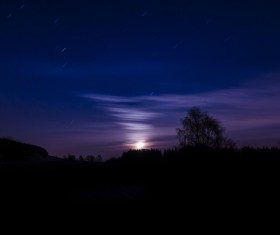 At dusk little sun Stock Photo