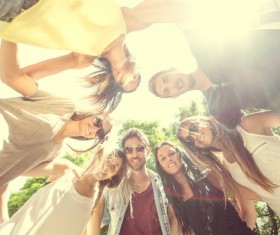 Backlight self-timer friends HD picture