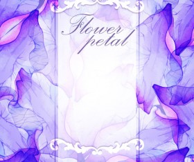 Beautiful flower petal background vector
