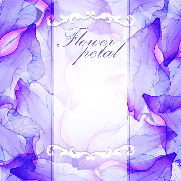 Beautiful flower petal background vector