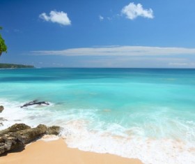 Beautiful natural scenery of the coastline Stock Photo