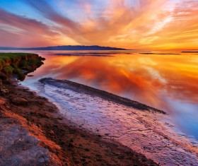 Beautiful sunset Stock Photo