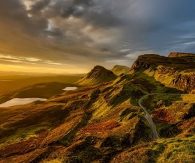 Beautiful sunset landscape Stock Photo