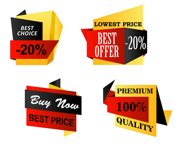 Best choice sale banners vector set 01