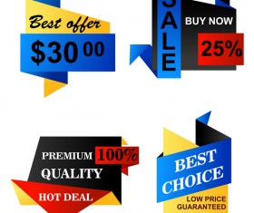 Best choice sale banners vector set 02