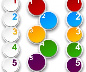 Blank cricle infographic material vector 06