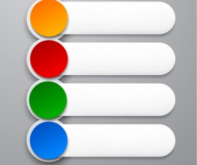 Blank infographic banners vectors 01