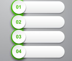 Blank infographic banners vectors 02