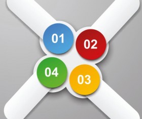 Blank infographic banners vectors 05