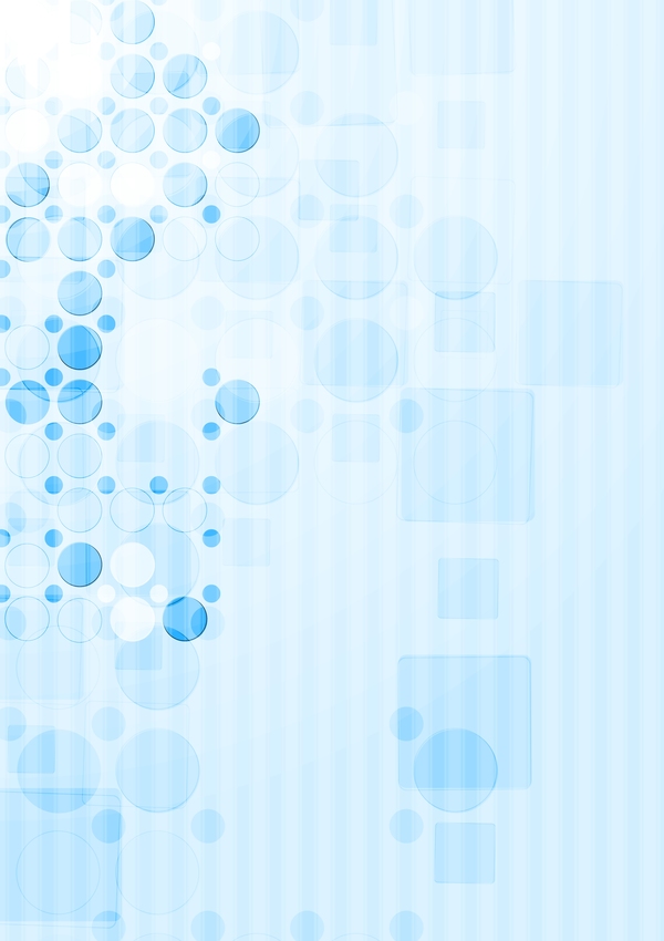 Blue abstract background with round vector