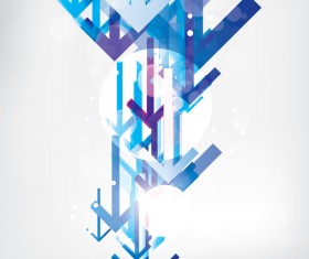 Blue arrow abstract background vector