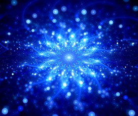 Blue flowers Glow Stock Photo 01