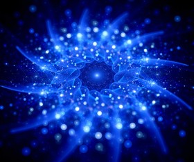 Blue flowers Glow Stock Photo 02