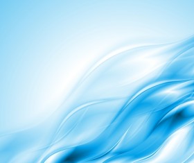 Blue shiny wavy background vector