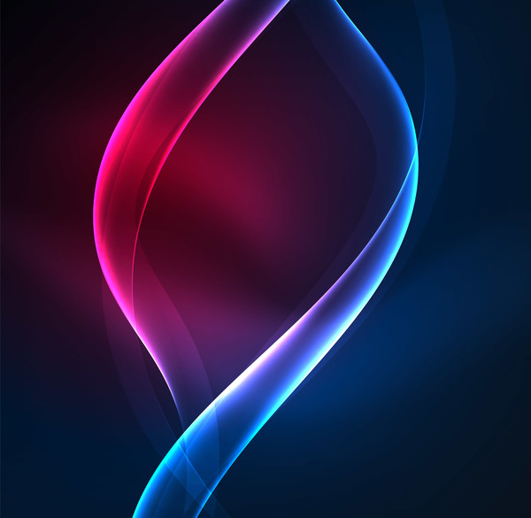 Blue with purple wavy bright background vector 01