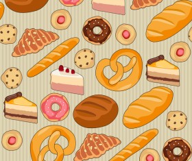 Breads seamless pattern vectors 01