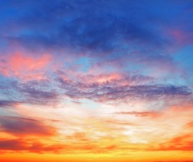 Bright gorgeous sunset HD picture