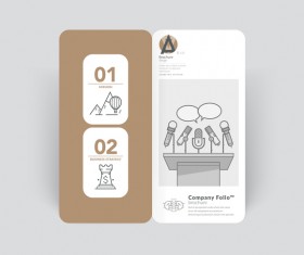 Brochure cover design creative vector 04