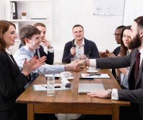 Business negotiation Stock Photo