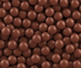 Chocolate sugar beans seamless pattern vector