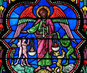 Church glass painting Stock Photo 02