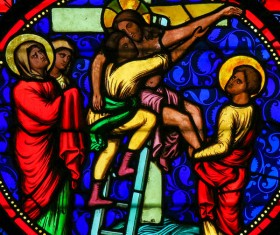 Church glass painting Stock Photo 04