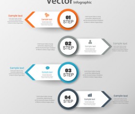 Circles with banner infographic vector 02