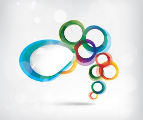 Colorful circle background vector