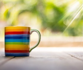 Colorful cups Stock Photo