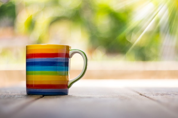 Colorful cups Stock Photo