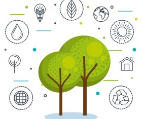 Concept environment ecology infographic template 06