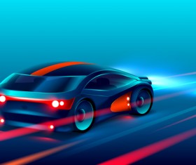 Concept sport car design vector