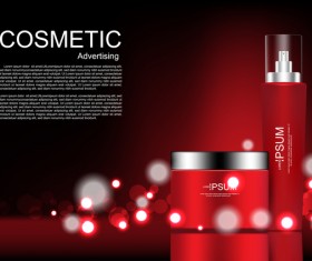 Cosmetic advertsing with dark background 01