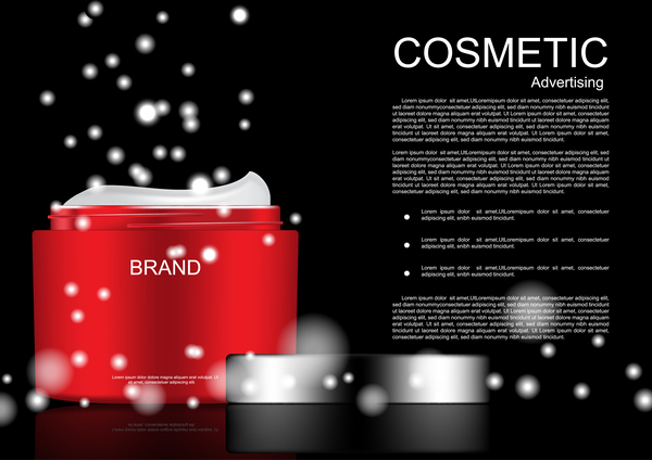 Cosmetic advertsing with dark background 03
