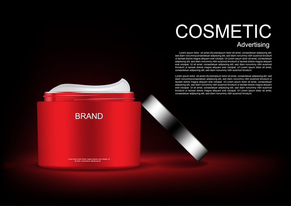 Cosmetic advertsing with dark background 06