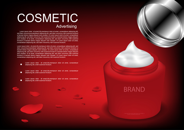 Cosmetic advertsing with dark background 08
