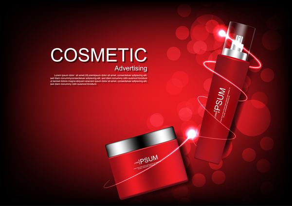 Cosmetic advertsing with dark background 10