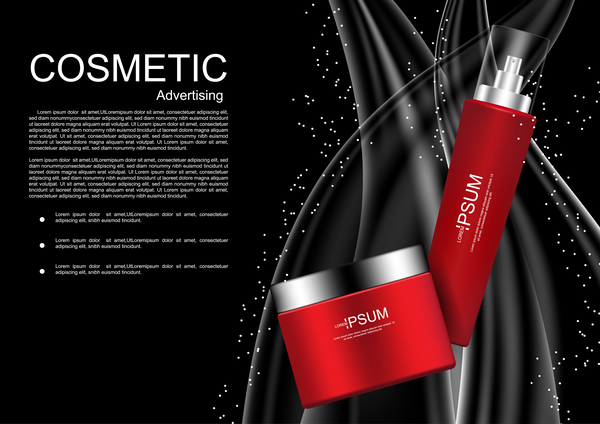 Cosmetic advertsing with dark background 12