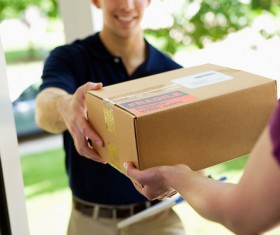 Courier to Stock Photo