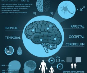 Dark color medical infgraphic elements vector 05