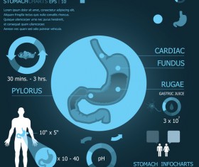 Dark color medical infgraphic elements vector 10